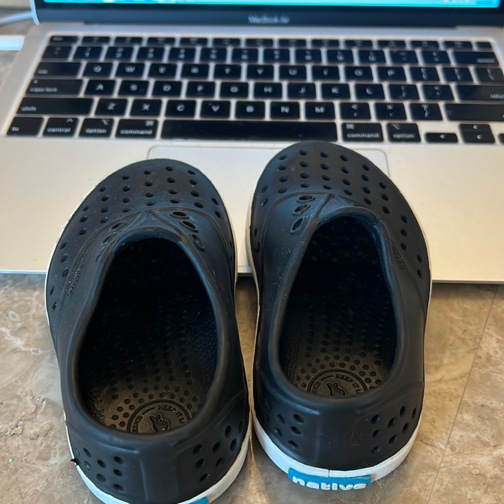 Jiffy Black Miller NATIVE C6 toddler sandals